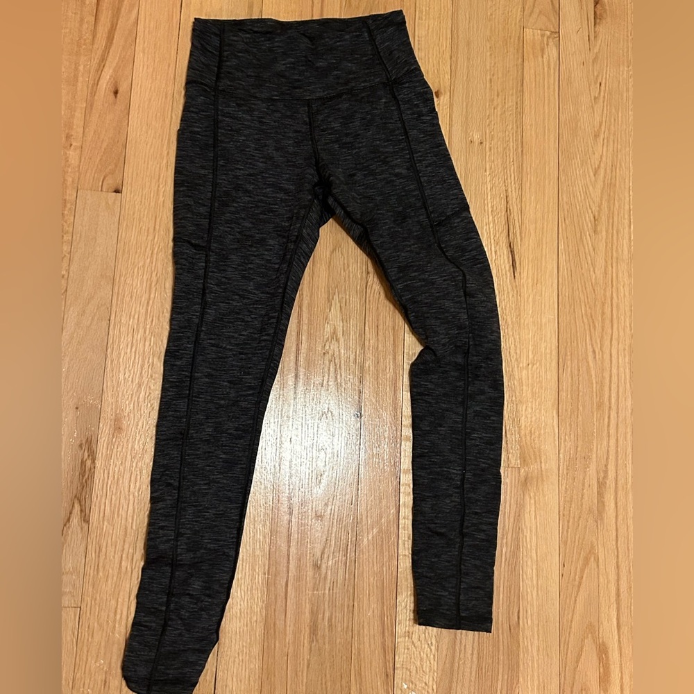 Iuga High Waist Leggings Tummy Control Gym Athletic Women's Size S Heather gray